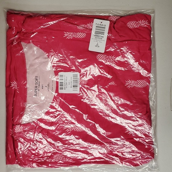 ❤NWT VINTAGE TORRID POCKETS SUPER SOFT, FIT N FLARE, PINEAPPLE TROPICAL DRESS - Picture 5 of 10